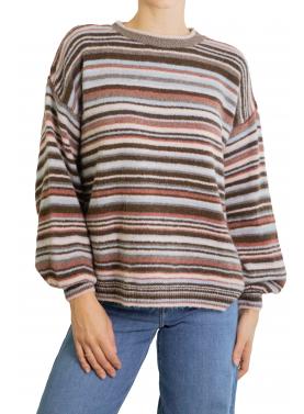 Maglione multicolor girocollo